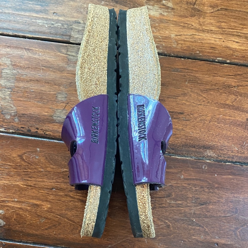Birkenstock Glossy Plum Double Strap Sandals size 39 - Picture 4 of 5